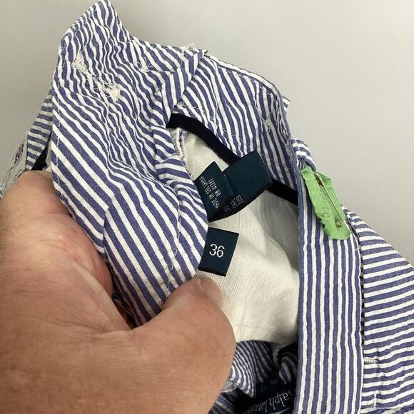 Mens Ralph Lauren Seersucker Blue/white Suffield Fit shorts 381 Bleeker - Picture 7 of 11